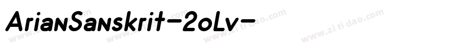 ArianSanskrit-2oLv字体转换