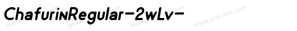 ChafurinRegular-2wLv字体转换