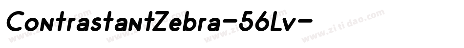 ContrastantZebra-56Lv字体转换