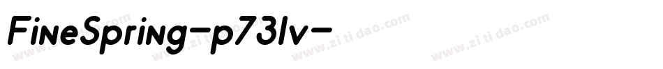 FineSpring-p73lv字体转换