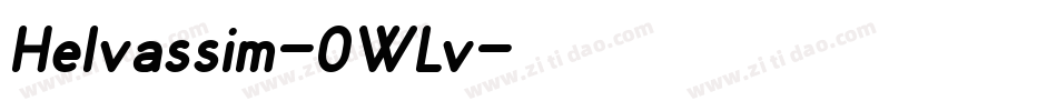 Helvassim-0WLv字体转换
