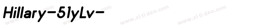 Hillary-51yLv字体转换
