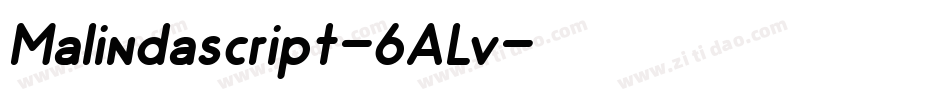 Malindascript-6ALv字体转换