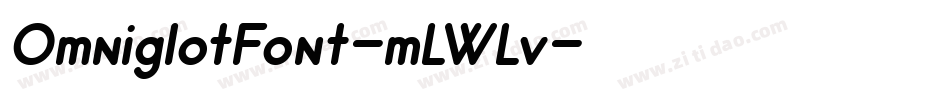OmniglotFont-mLWLv字体转换 OmniglotFont-mLWLv字体转换