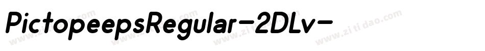 PictopeepsRegular-2DLv字体转换