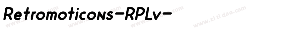 Retromoticons-RPLv字体转换