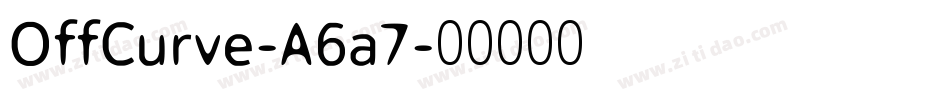 OffCurve-A6a7字体转换
