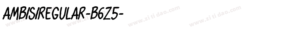 AmbisiRegular-B6z5字体转换