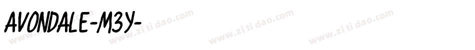 Avondale-M3Y字体转换 Avondale-M3Y字体转换