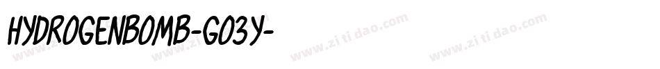 Hydrogenbomb-GO3y字体转换