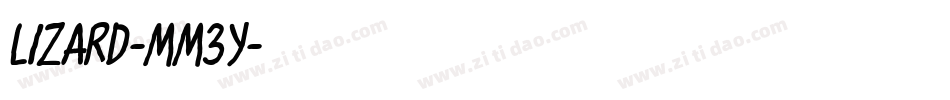 Lizard-MM3Y字体转换
