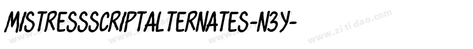 MistressScriptAlternates-n3Y字体转换