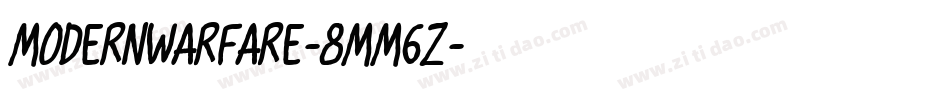 ModernWarfare-8MM6z字体转换