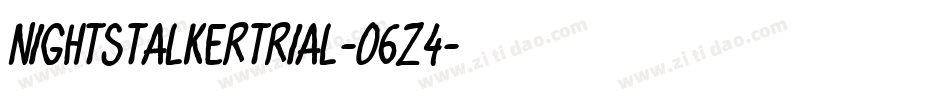 NightstalkerTrial-o6z4字体转换 NightstalkerTrial-o6z4字体转换