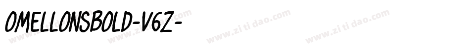 OmellonsBold-V6Z字体转换
