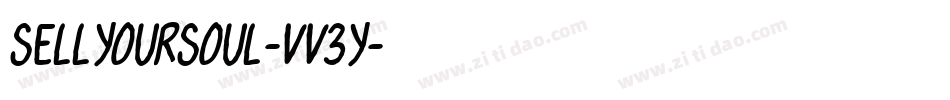 SellYourSoul-vv3y字体转换