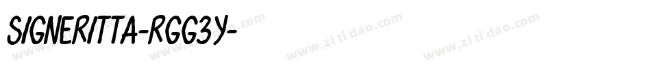 Signeritta-rgg3y字体转换 Signeritta-rgg3y字体转换