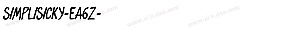 Simplisicky-EA6z字体转换 Simplisicky-EA6z字体转换