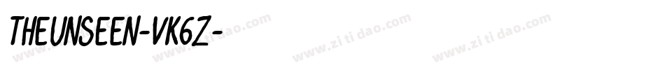 TheUnseen-vK6Z字体转换 TheUnseen-vK6Z字体转换