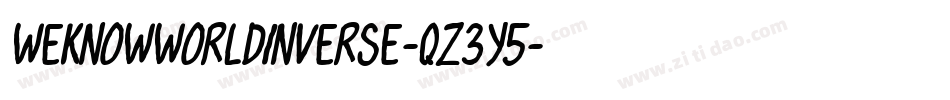 WeknowWorldInverse-qZ3y5字体转换
