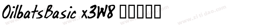 OilbatsBasic-x3W8字体转换