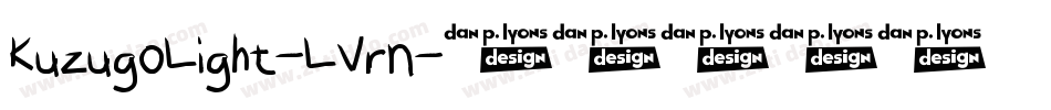 KuzugoLight-LVrn字体转换