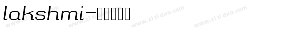 lakshmi字体转换