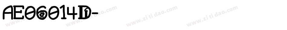AE06014D字体转换