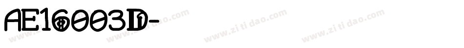 AE16003D字体转换