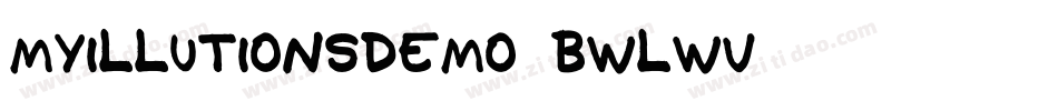 MyIllutionsDemo-BWLwV字体转换