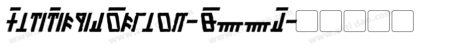 OldeDethekItalic-J44K字体转换