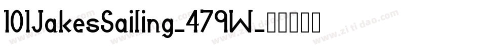 101JakesSailing-479W字体转换