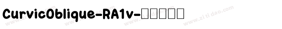 CurvicOblique-RA1v字体转换