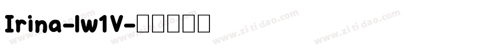 Irina-lw1V字体转换