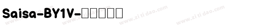 Saisa-BY1V字体转换