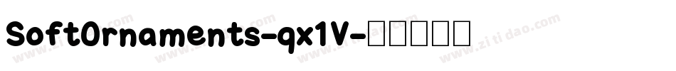 SoftOrnaments-qx1V字体转换 SoftOrnaments-qx1V字体转换