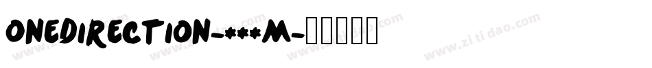 Onedirection-623M字体转换