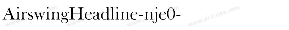 AirswingHeadline-nje0字体转换