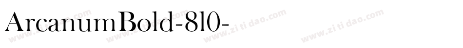 ArcanumBold-8l0字体转换