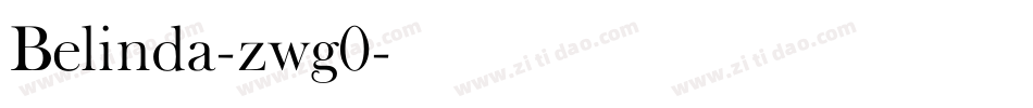 Belinda-zwg0字体转换
