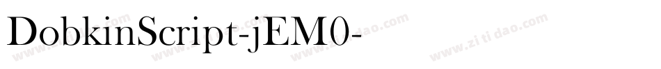 DobkinScript-jEM0字体转换