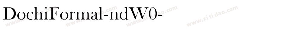 DochiFormal-ndW0字体转换