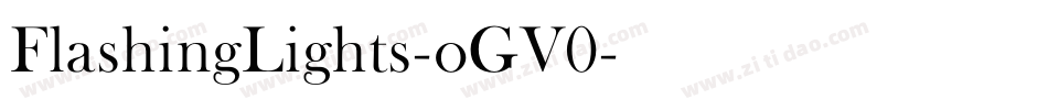 FlashingLights-oGV0字体转换