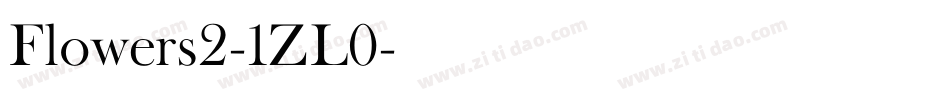 Flowers2-1ZL0字体转换