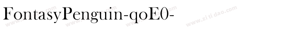 FontasyPenguin-qoE0字体转换