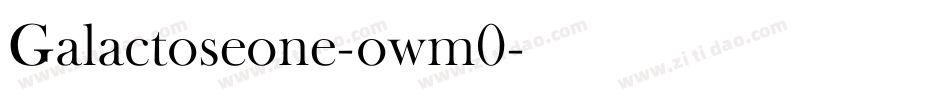 Galactoseone-owm0字体转换