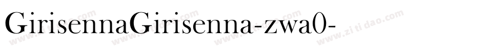 GirisennaGirisenna-zwa0字体转换