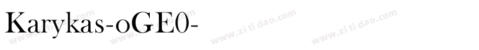 Karykas-oGE0字体转换
