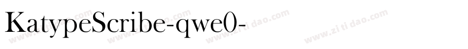 KatypeScribe-qwe0字体转换