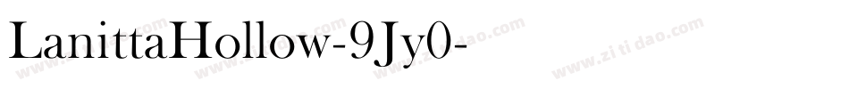 LanittaHollow-9Jy0字体转换